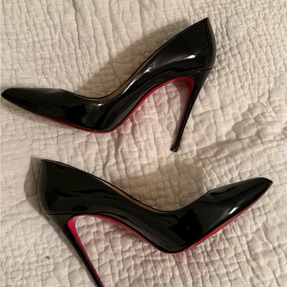 Christian Louboutin Shoes - Christian Louboutin Pigalle Follies 100mm Patent Leather Black Heels size 39 EU